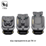 Автокрісло Bugs Axis 360° – i-Size, ISOFIX, 0–36 кг, поворот 360° Cloud Grey