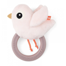 Брязкальце із прорізувачем Birdee (Пудра)