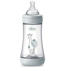 Пляшечка пластик PERFECT 5 Giraffe, 240 мл, соска силікон, 2 м+