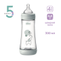 Пляшечка пластик PERFECT 5 Elephant, 300 мл, соска силікон, 4 м+