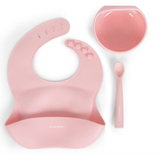 Силіконовий набір дитячого посуду EL Camino ME 1173-1 Mix рожевий