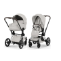 Коляска 2в1 Cybex Priam Style 5.0 Chrome City Grey