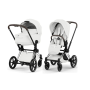 Коляска 2в1 Cybex Priam Style 5.0 Chrome Off White