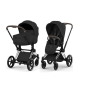 Коляска 2в1 Cybex Priam Style 5.0 Chrome Sepia Black