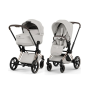 Коляска 2в1 Cybex Priam Style 5.0 Rosegold City Grey