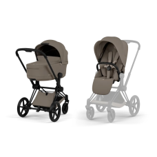 Коляска Cybex Priam Comfort 2в1 Matt Black Coconut Brown Коляска Cybex Priam Comfort 2в1 Matt Black Coconut Brown