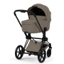 Коляска Cybex Priam Comfort 2в1 Matt Black Coconut Brown