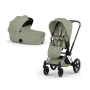 Коляска 2в1 Cybex Priam Style 5.0 Chrome Sage Green