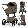 Коляска 2в1 Cybex Priam Style 5.0 Rosegold Coconut Brown