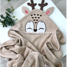 Рушник-куточок Оленятко бежевий