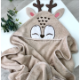 Рушник-куточок Оленятко бежевий