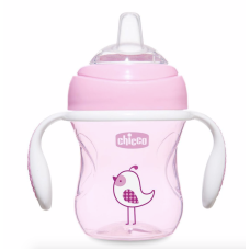 Поїльник з м'яким носиком Chicco "Transition", 200 мл, 4м+