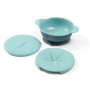 Мисочка BabyOno с присоской и крышечкой для снеков, голубой