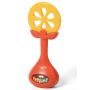 Детский ортодонтический прорезыватель для зубов с погремушкой Babyono "Апельсинчик"