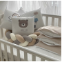 Комплект постільної білизни для новонародженого Арт Дизайн Hello,Bear, колір капучино