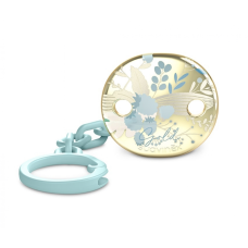 Кліпса на ланцюжку для пустушки Suavinex Gold Edition блакитний 