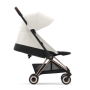 Прогулянкова коляска Cybex Coya Off White шасі rosegold 
