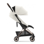 Прогулянкова коляска Cybex Coya Off White шасі rosegold 