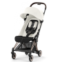 Прогулянкова коляска Cybex Coya Off White шасі rosegold 