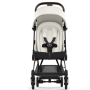 Прогулянкова коляска Cybex Coya Off White шасі rosegold 
