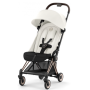 Прогулянкова коляска Cybex Coya Off White шасі rosegold 