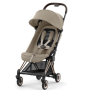 Прогулянкова коляска Cybex Coya Cozy Beige шасі rosegold