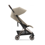 Прогулянкова коляска Cybex Coya Cozy Beige шасі rosegold