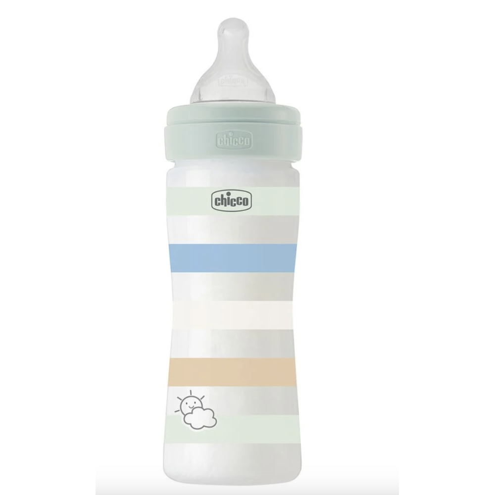 Пляшечка пластик Well-Being Colors, 250мл, соска силікон, 2м+