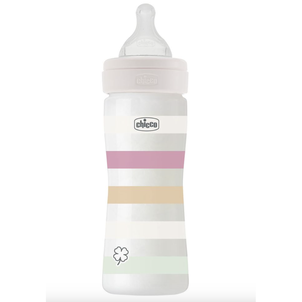Пляшечка пластик Well-Being Colors, 250мл, соска силікон, 2м+