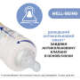 Пляшечка пластик Well-Being Colors, 250мл, соска силікон, 2м+