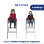 Стільчик для годування 3 в 1 Crescendo Up