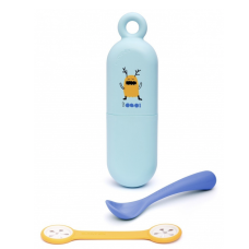 Набор для кормления Suavinex Истории маленьких монстров, синий