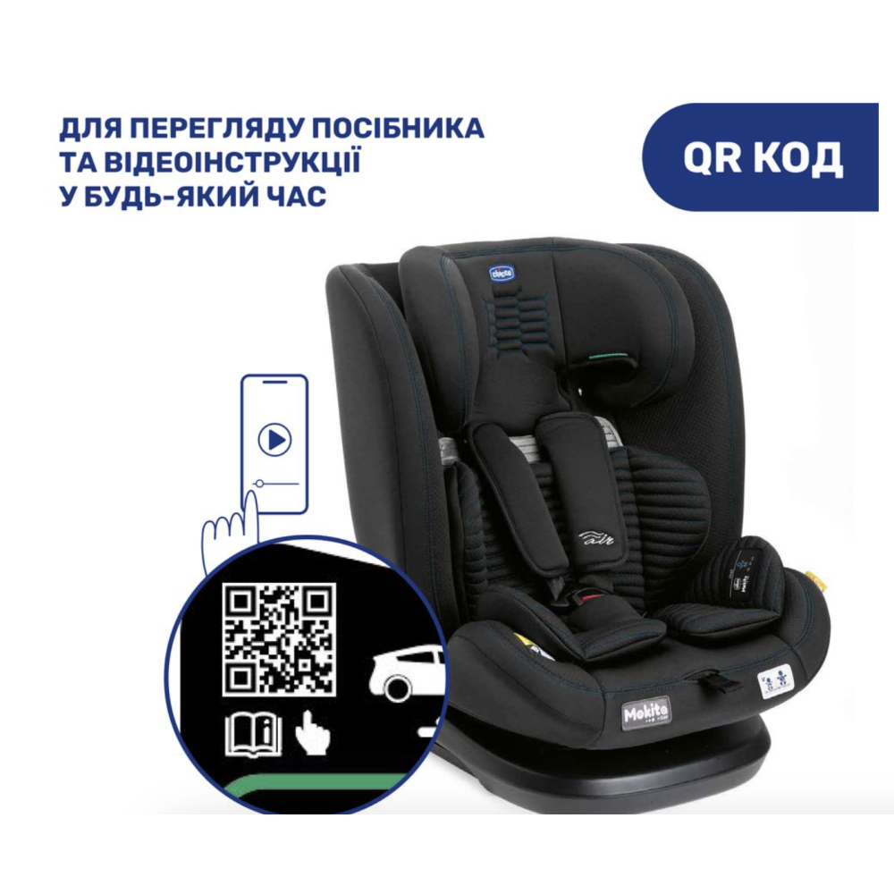 Автокрісло Mokita Air i-Size, група 1/2/3