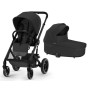 Коляска 2в1 Cybex Balios S Lux 2025 Moon Black