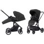 Прогулянкова коляска з реверсивним блоком Carrello Alfa BF CRL-5508 Midnight Black