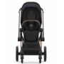 Коляска 2в1 Cybex Priam 4.0 Sepia Black (Deep Black) шасси Rosegold