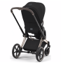 Коляска 2в1 Cybex Priam 4.0 Sepia Black (Deep Black) шасси Rosegold