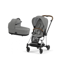 Коляска 2в1 Cybex Mios 4.0 Mirage Grey шасі Chrome Brown