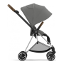 Коляска 2в1 Cybex Mios 4.0 Mirage Grey шасі Chrome Brown