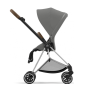 Коляска 2в1 Cybex Mios 4.0 Mirage Grey шасі Chrome Brown