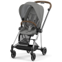 Коляска 2в1 Cybex Mios 4.0 Mirage Grey шасі Chrome Brown