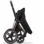 Коляска 2в1 Cybex Priam 4.0 Sepia Black (Deep Black) шасси Chrome Black