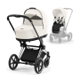 Коляска 2в1 Cybex Priam 4.0 Off White шасі Chrome Black
