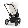 Коляска 2в1 Cybex Priam 4.0 Off White шасі Matt Black (прогулянка бежева або сіра)