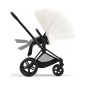 Коляска 2в1 Cybex Priam 4.0 Off White шасі Matt Black (прогулянка бежева або сіра)