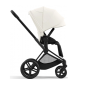 Коляска 2в1 Cybex Priam 4.0 Off White шасі Matt Black (прогулянка бежева або сіра)