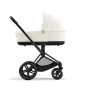 Коляска 2в1 Cybex Priam 4.0 Off White шасі Matt Black (прогулянка бежева або сіра)