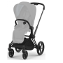 Коляска 2в1 Cybex Priam 4.0 Off White шасі Matt Black (прогулянка бежева або сіра)