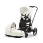 Коляска 2в1 Cybex Priam 4.0 Off White шасі Rosegold
