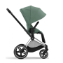 Коляска 2в1 Cybex Priam 4.0 Leaf Green шасі Chrome Black